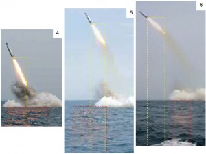 图5。KN-11排气火焰在水中的反射
