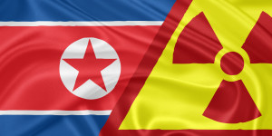 North Korea flag nuclear